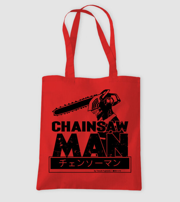 CSM - Chainsaw Man model roșu pe tricou