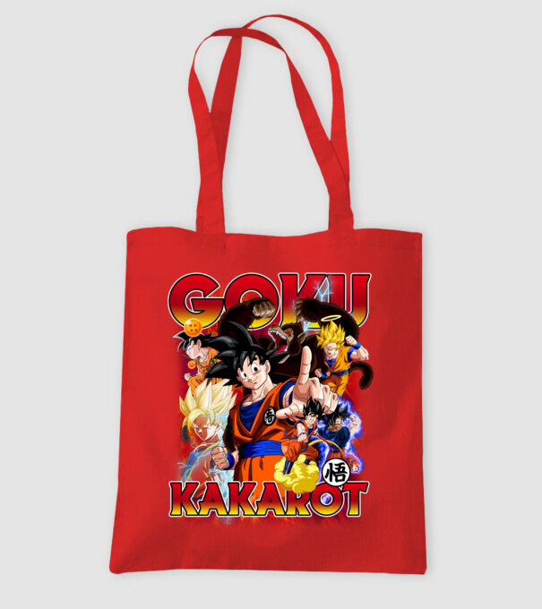 goku dragonball model roșu pe tricou