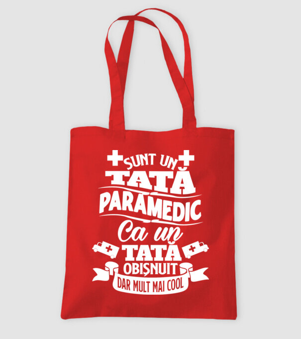 Sunt un tată paramedic model roșu pe tricou