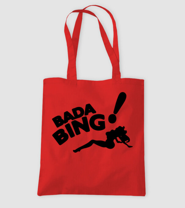 bada bing model roșu pe tricou