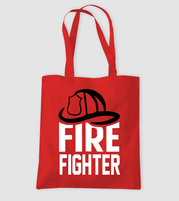 Fire fighter model roșu pe tricou