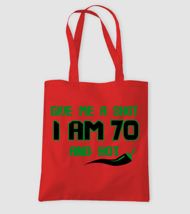 Give me a shot - 70 model roșu pe tricou