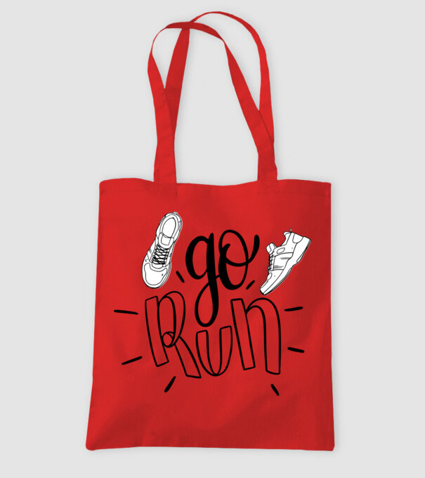 Go run 2c model roșu pe tricou