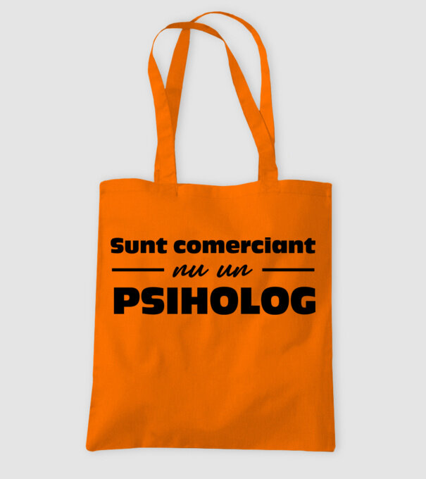 sunt comerciant, nu un psiholog model portocaliu pe tricou