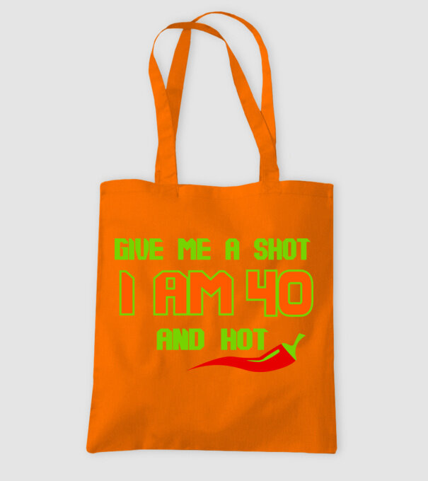 Give me a shot - 40 model portocaliu pe tricou