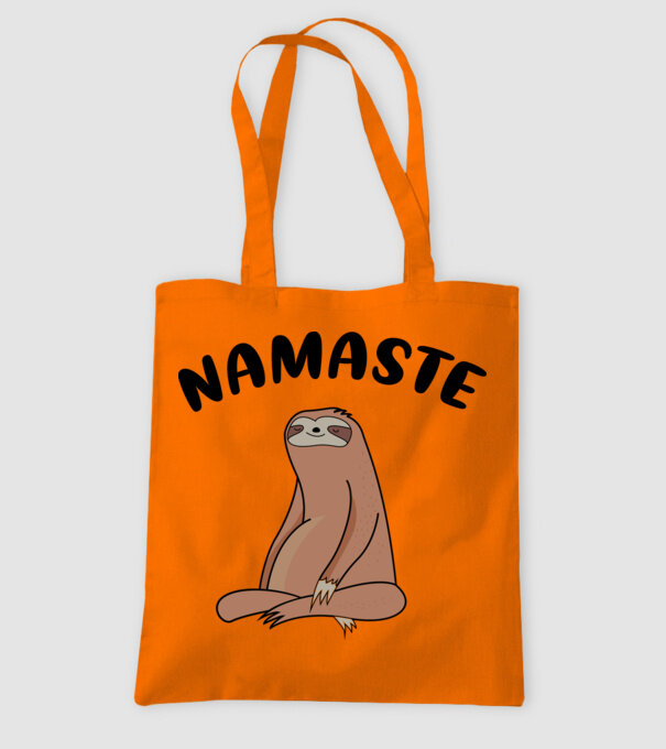 Leneș meditând model portocaliu pe tricou