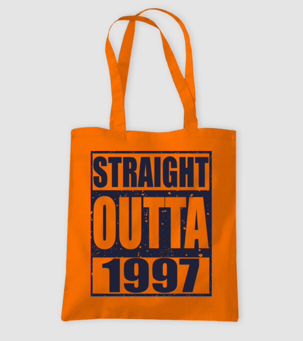 Straight Outta - 1997 model portocaliu pe tricou
