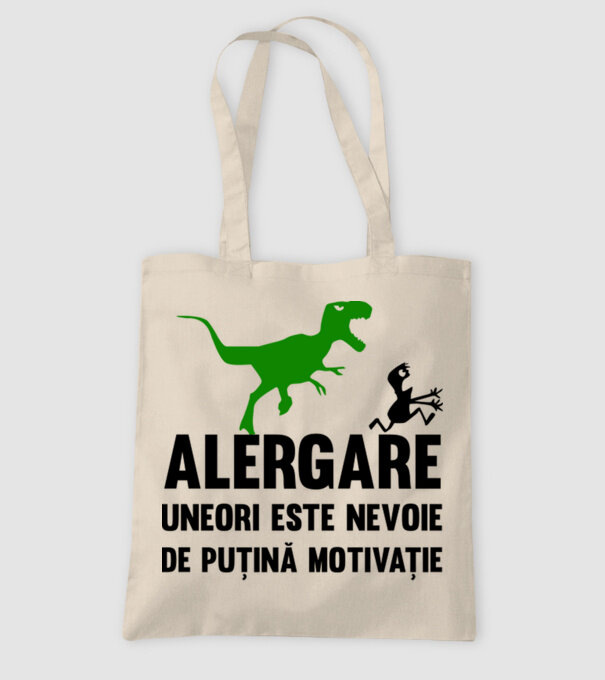 Alergare - uneori este nevoie de puțină motivație model nisipiu pe tricou