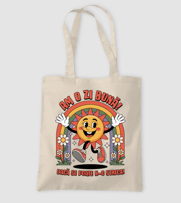 Am o zi bună! model nisipiu pe tricou