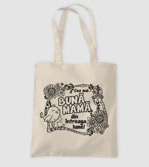 Cea mai bună mamă din întreaga lume! model nisipiu pe tricou