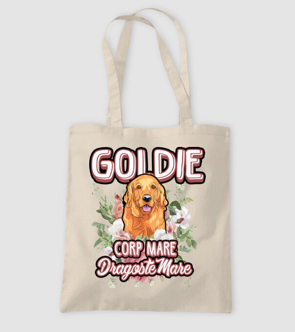 Goldie picioare mici dragoste mare model nisipiu pe tricou