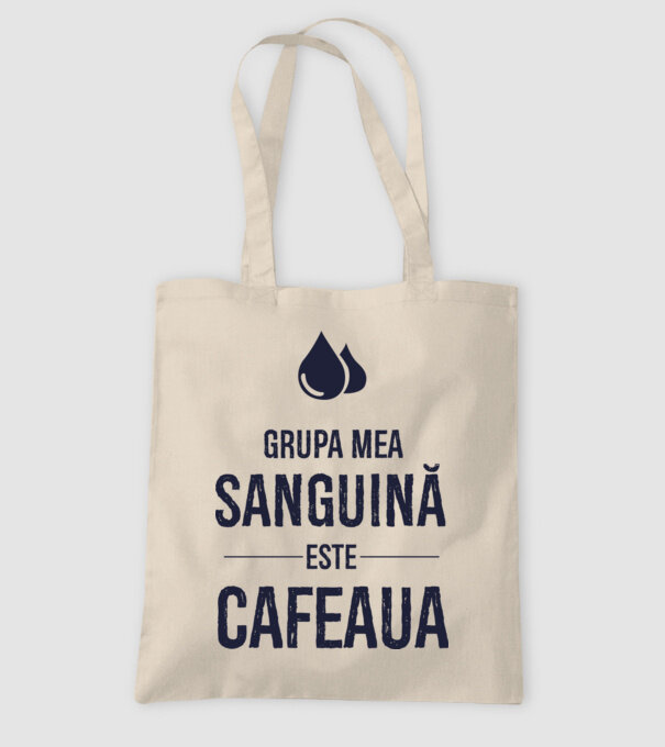 Grupa mea sanguină este cafeaua model nisipiu pe tricou