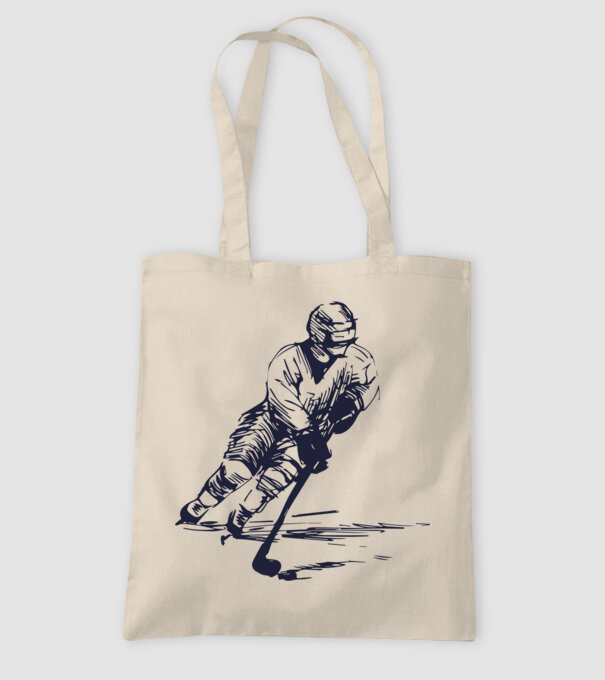 Hockey player model nisipiu pe tricou