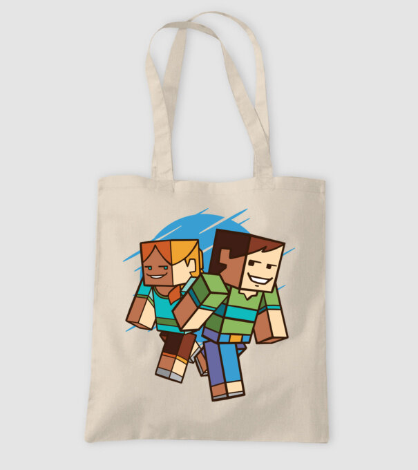Minecraft model nisipiu pe tricou