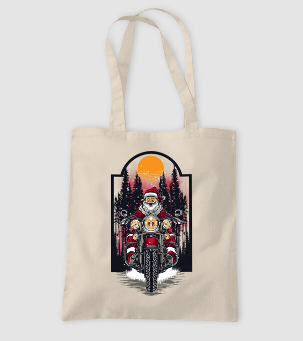 Motor santa model nisipiu pe tricou