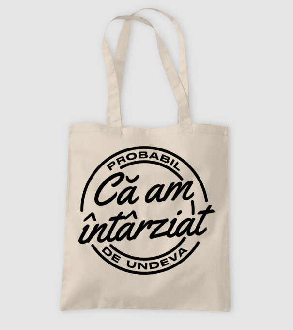 Probabil că am întârziat de undeva model nisipiu pe tricou