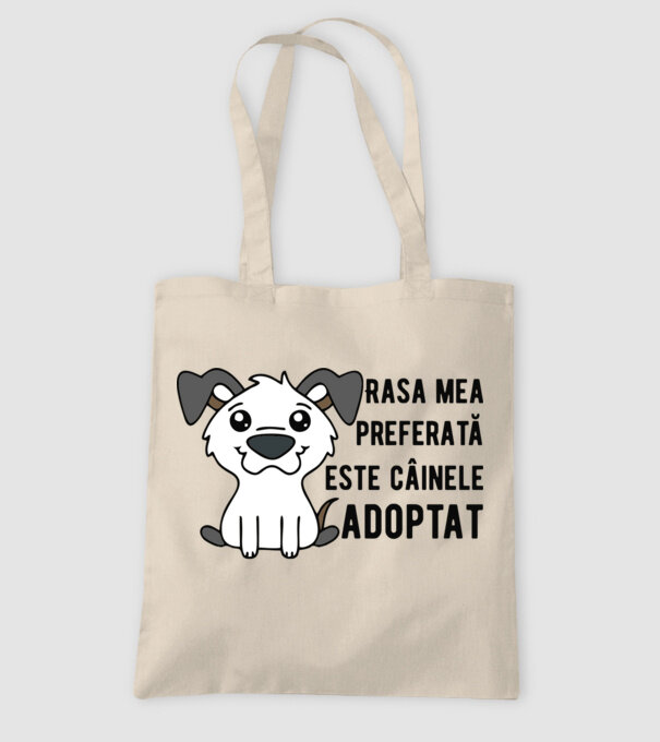 Rasa mea preferată este câinele adoptat model nisipiu pe tricou