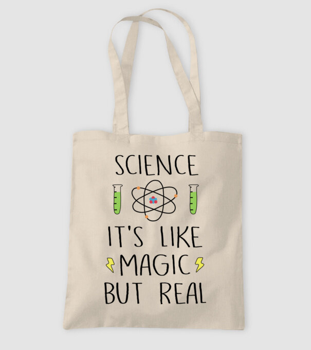Science its like magic, but real model nisipiu pe tricou