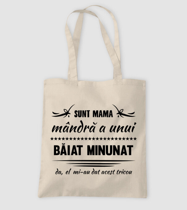 Sunt mama mândră a unui băiat minunat - da, el mi-a dat acest tricou model nisipiu pe tricou
