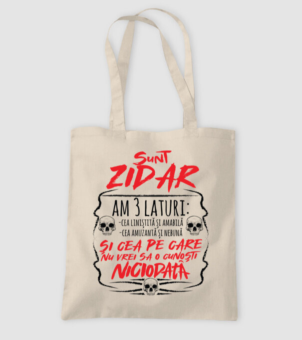 sunt zidar am 3 laturi model nisipiu pe tricou