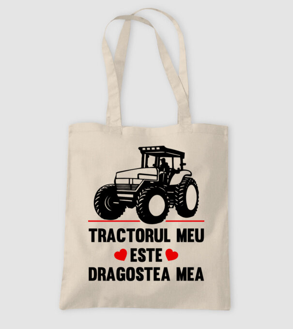tractorul meu este dragostea mea model nisipiu pe tricou