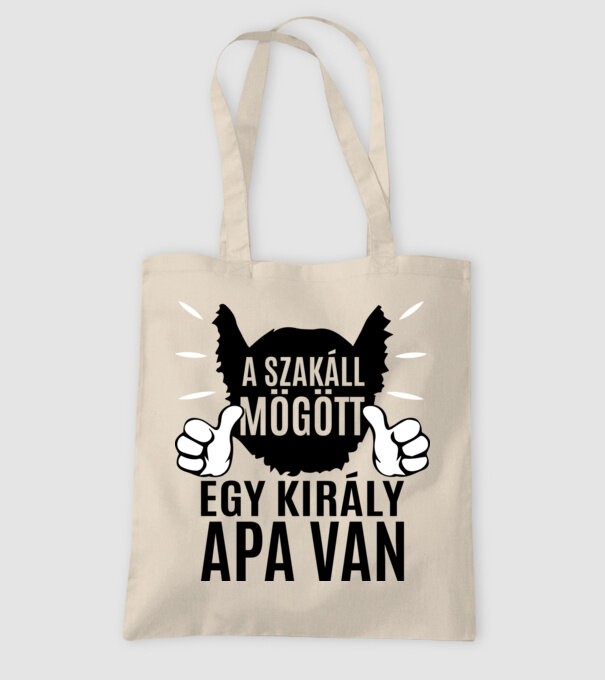 În spatele acestei bărbi se află un tată cool model nisipiu pe tricou