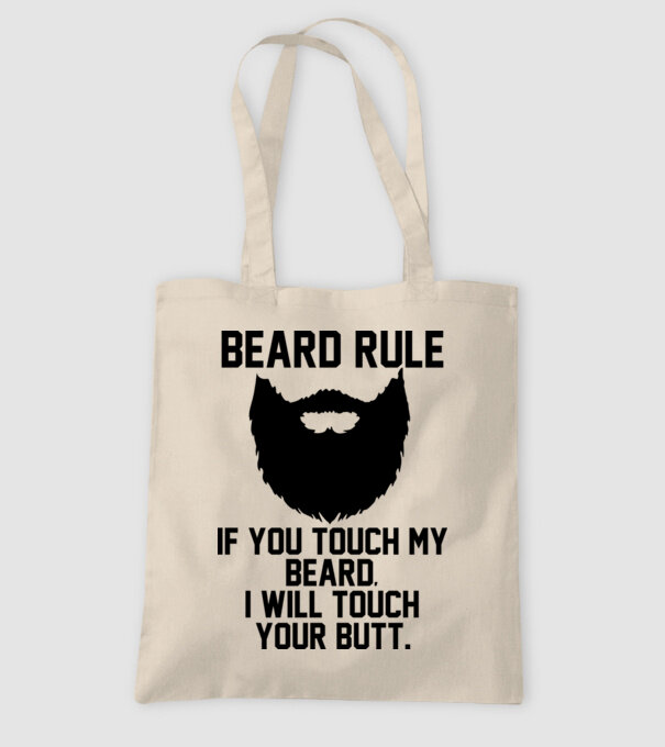 Beard Rules model nisipiu pe tricou