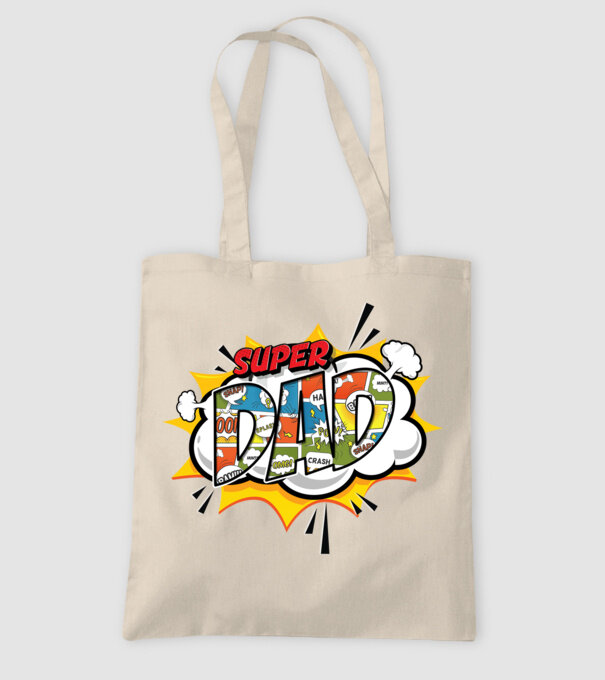 Comic Dad model nisipiu pe tricou