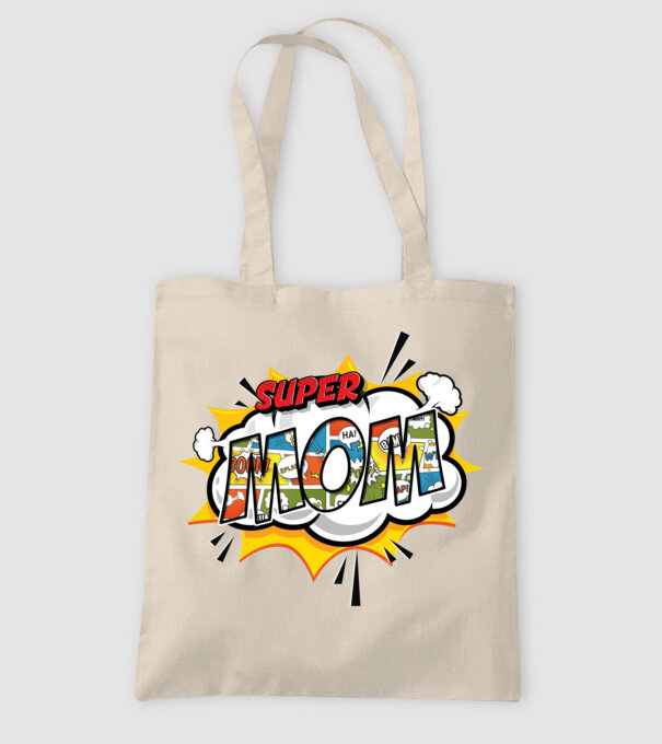 Comic Mom model nisipiu pe tricou