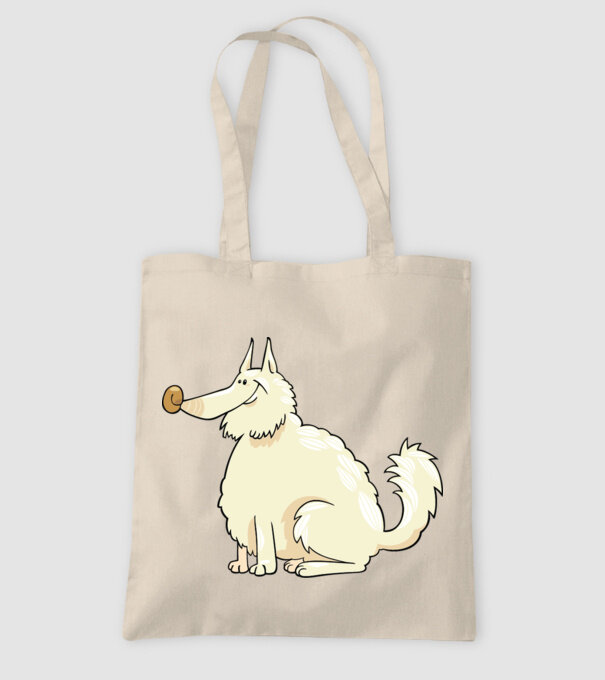 Dog silhouette model nisipiu pe tricou