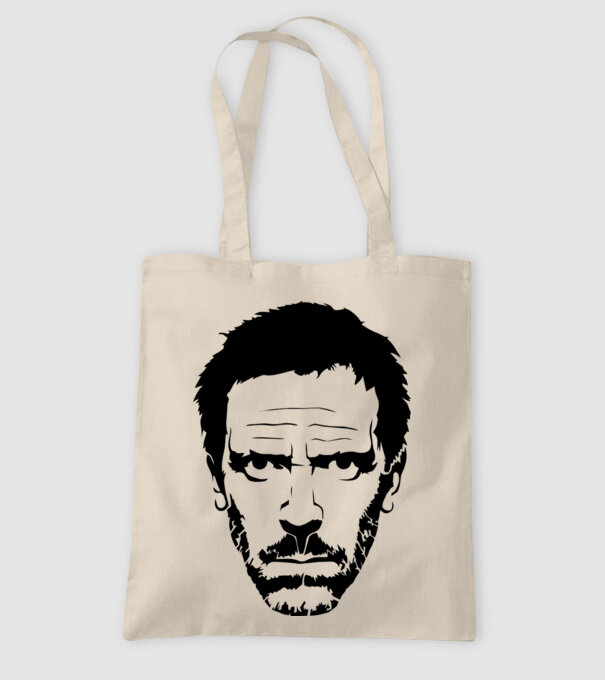 dr. house model nisipiu pe tricou
