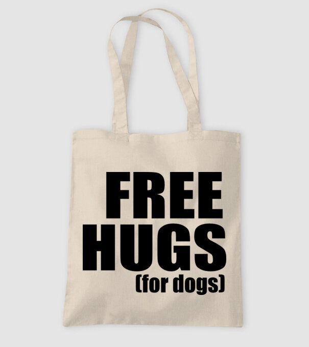Free hugs for dogs model nisipiu pe tricou