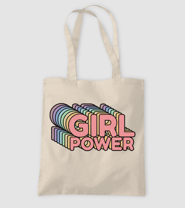 Girl power model nisipiu pe tricou