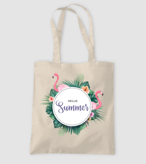 Hello summer model nisipiu pe tricou