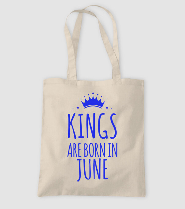 Kings are born in - June model nisipiu pe tricou