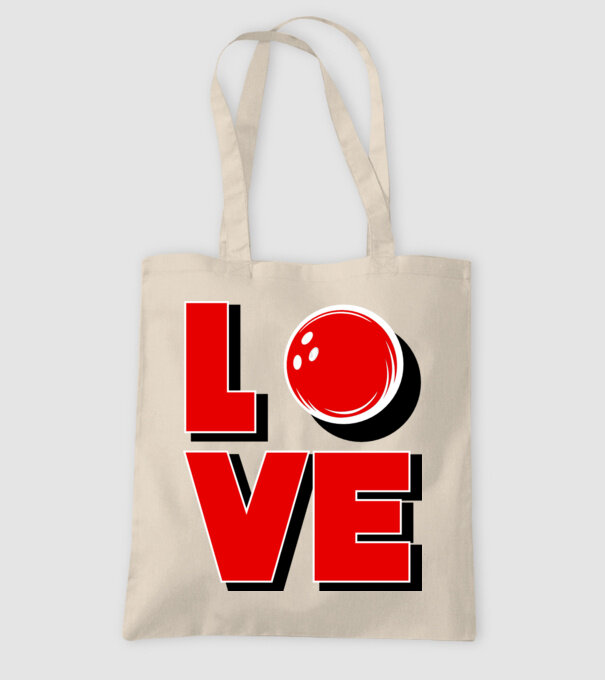 Love bowling model nisipiu pe tricou