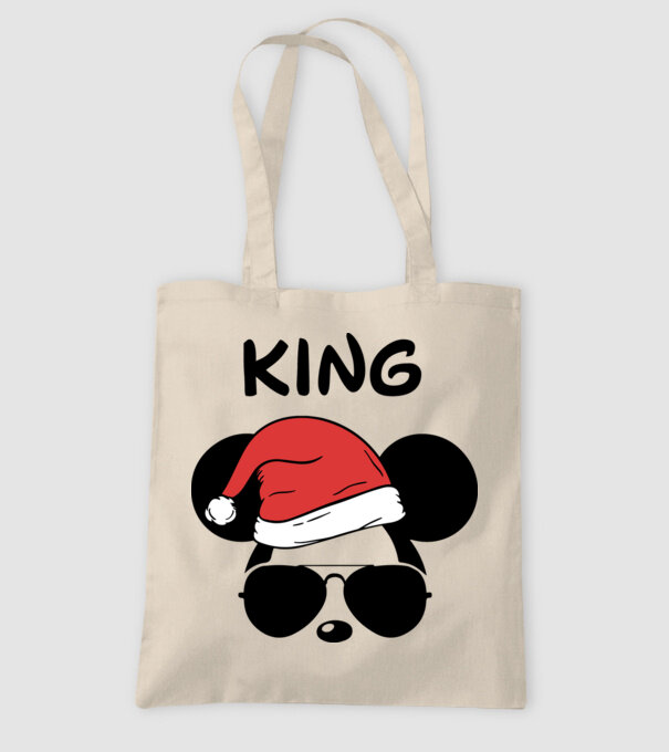 mickey santa king model nisipiu pe tricou