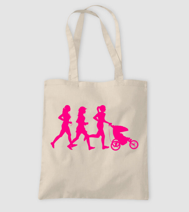 Running Mom model nisipiu pe tricou