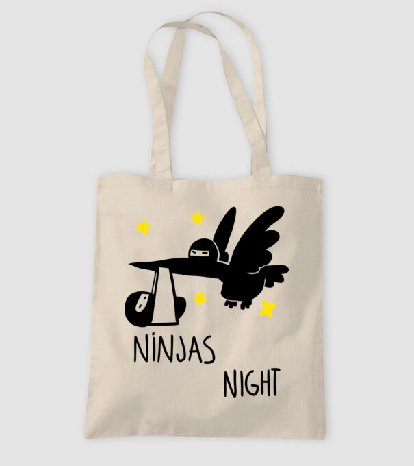 Ninja model nisipiu pe tricou
