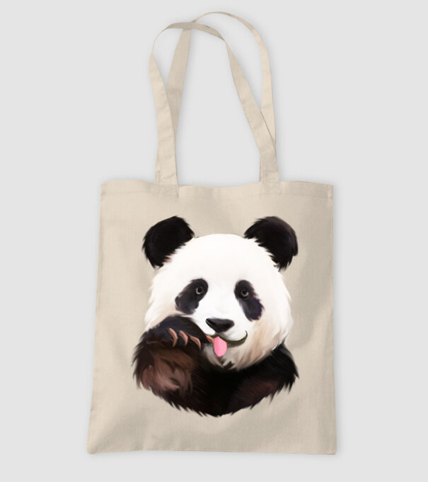 Panda face model nisipiu pe tricou