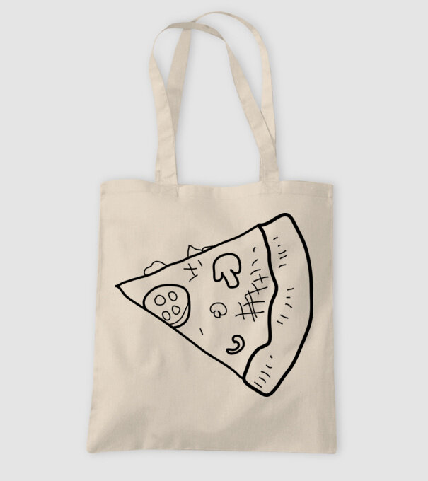 Felie de pizza (parte tricou pereche) model nisipiu pe tricou