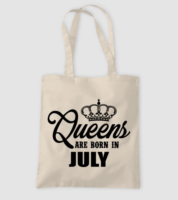 Queens are born in July model nisipiu pe tricou