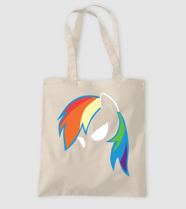 Rainbow Dash model nisipiu pe tricou