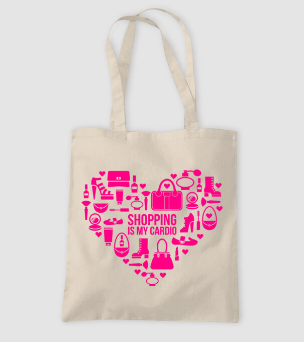 Shopping is my cardio model nisipiu pe tricou