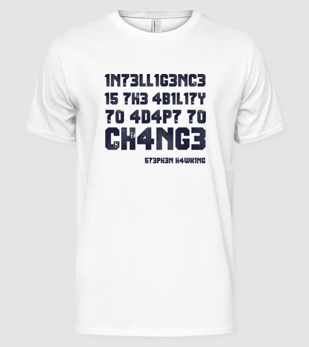573PH3N H4WK1NG model alb pe tricou
