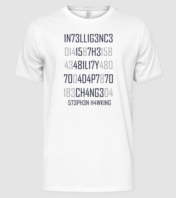 5Z3PH3N H4WK1NG model alb pe tricou