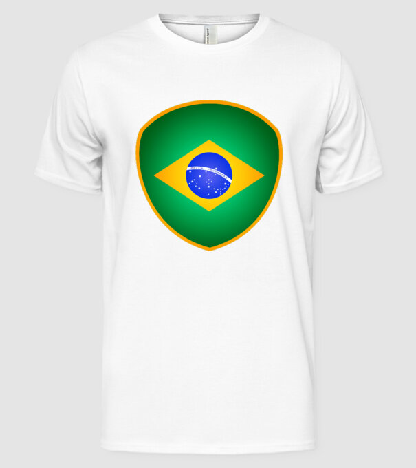 BRA-jabulani-flag model alb pe tricou
