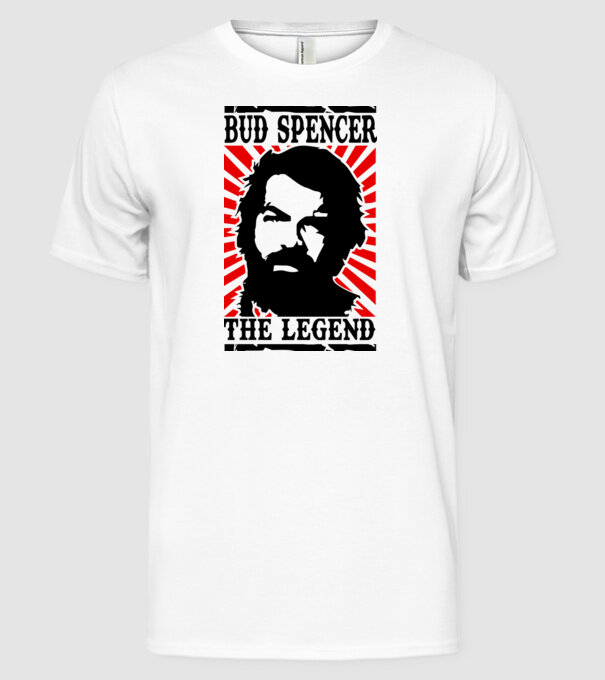 Bud Spencer Legend model alb pe tricou