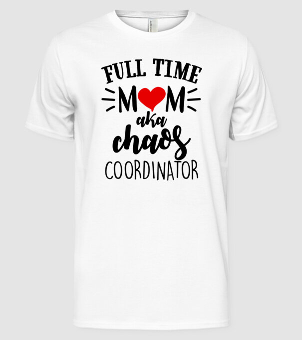 Chaos Coordinator model alb pe tricou