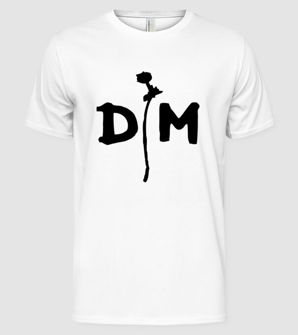 Depeche Mode model alb pe tricou
